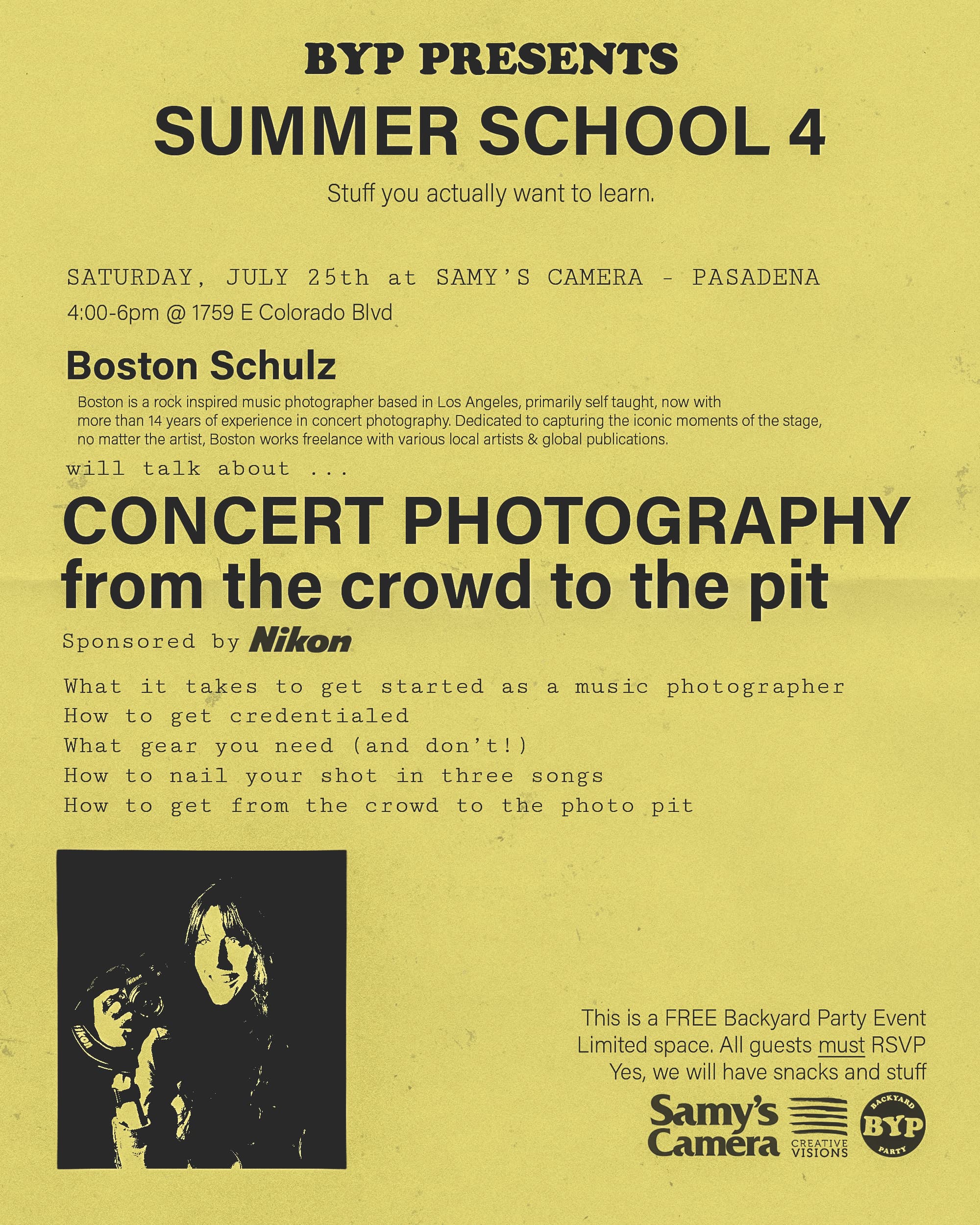 Concert Photography with Boston Schulz
