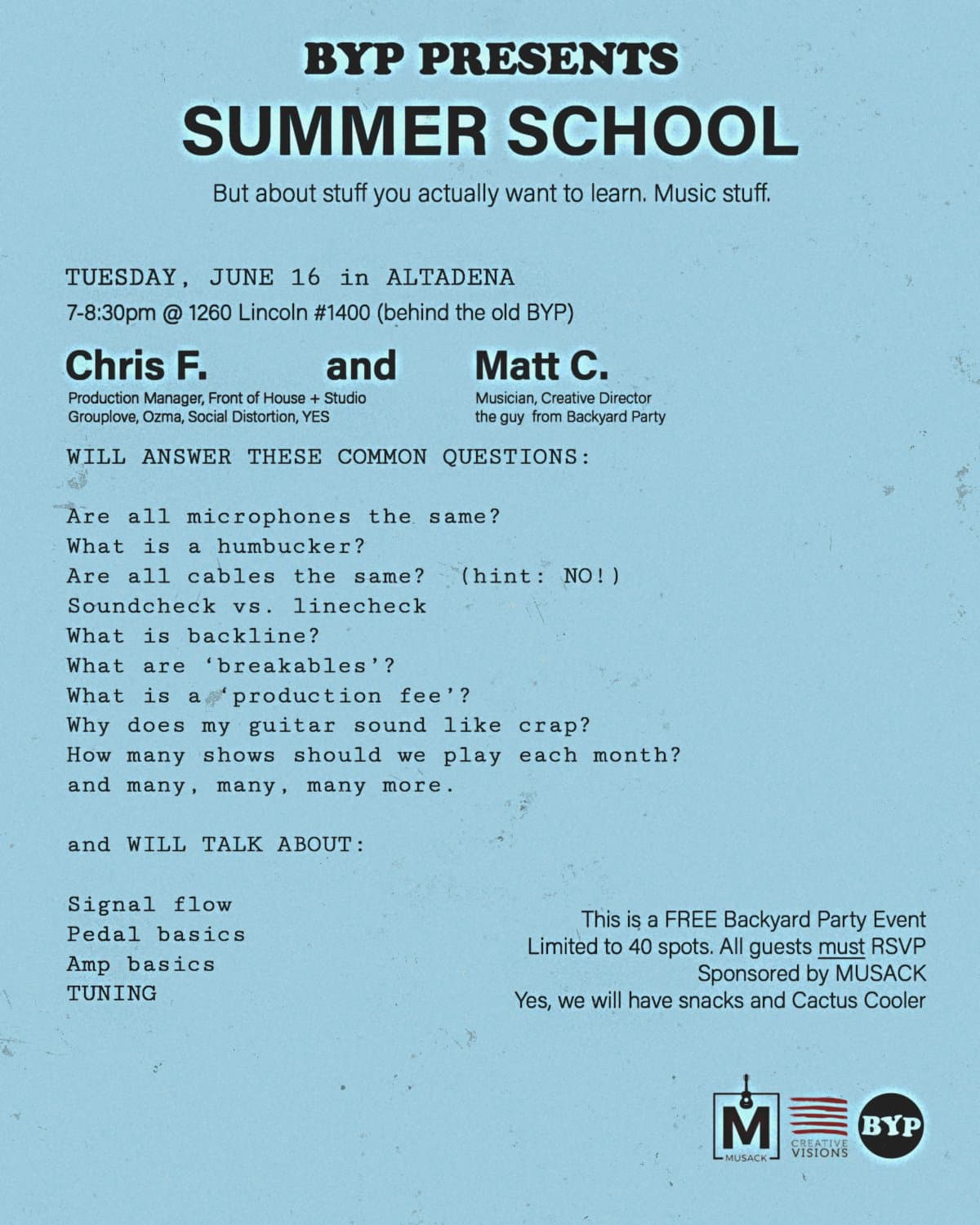 BYP Summer School