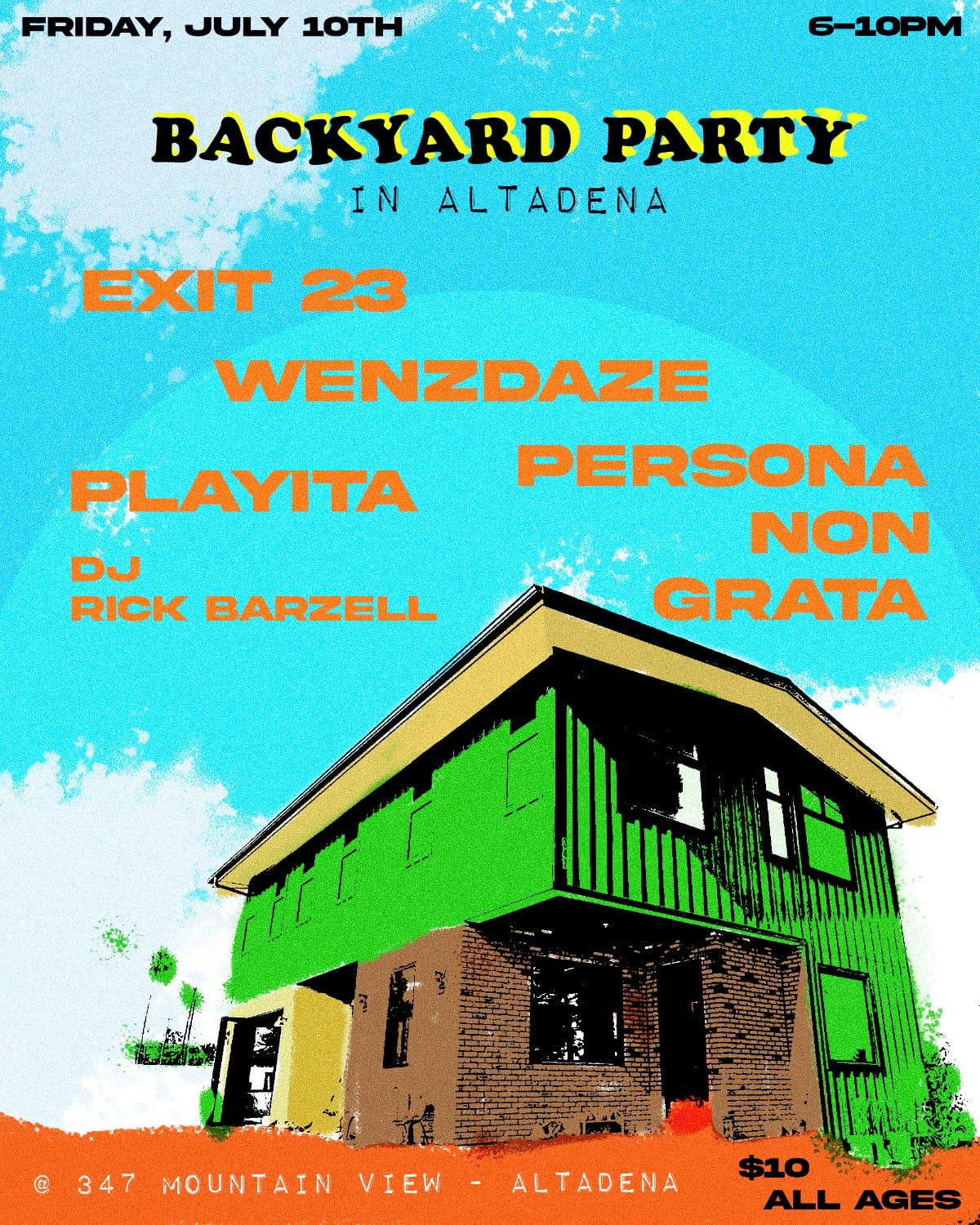 Persona non Grata, Wenzdaze, Playita, Exit 23, DJ Rick Barzell